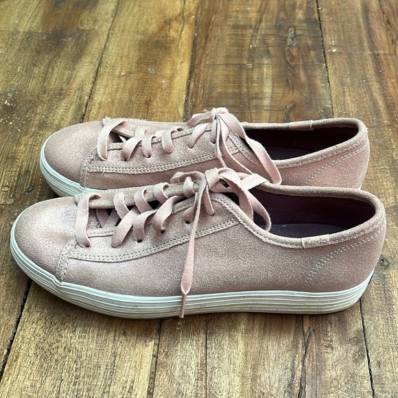 Keds pink metallic shiny women’s size 8 valentines - Picture 5 of 10